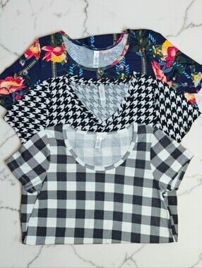LuLaRoe | SHORT SLEEVE TUNIC TOP - BUNDLE OF 3